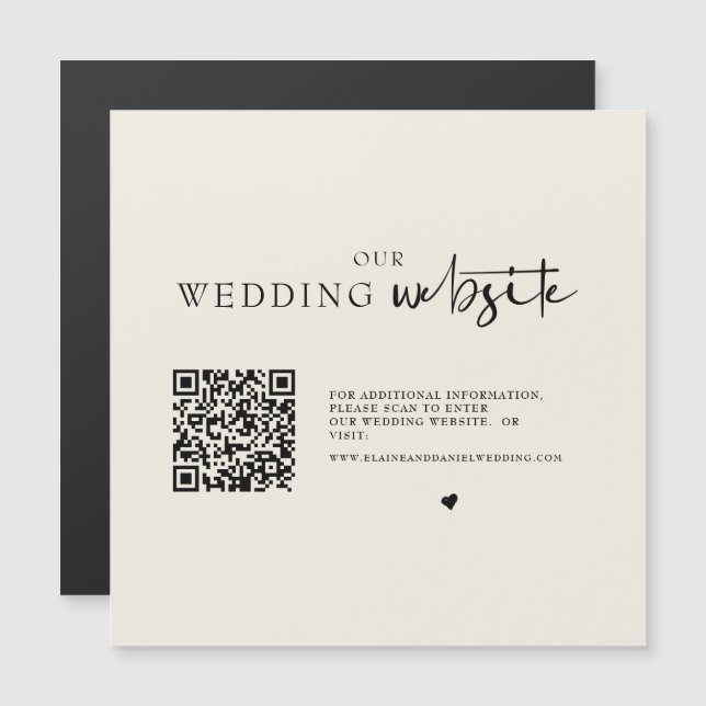 Cartão Magnético de Enclosure de Foto de Código QR (Frente/Verso)
