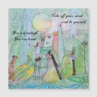 Cartão Magnético de Encorajamento de mascarada