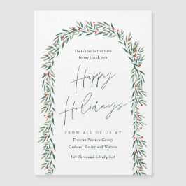 Cartão Magnético de Feriado de Negócios Greeneresc