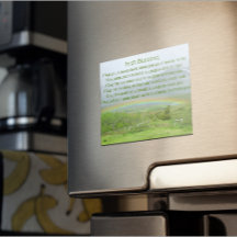 Cartão Magnético de Foto Arco-Íris Bênção Irlandês