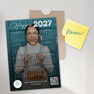 Cartão Magnético de Foto de Ano Novo Calendário 20