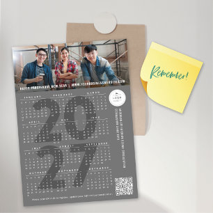 Cartão Magnético de Foto de Férias do Calendário 2