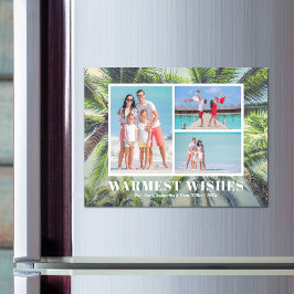 Cartão Magnético de Foto de Natal de Palmeiras Tro