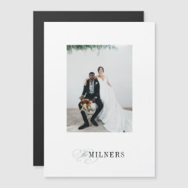 Cartão magnético de fotos de férias minimalista el