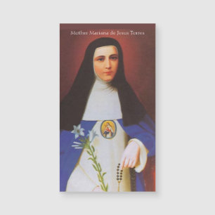 Cartão magnético de Mariana de Jesus Torres da m