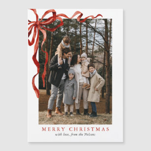 Cartão Magnético de Natal do Arco Vermelho Elegant