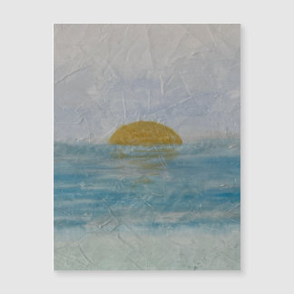 Cartão Magnético de Praia para Aquarelas do Dia Su