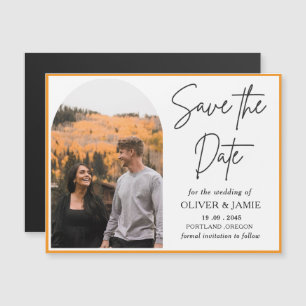 Cartão Magnético de Save the Date de Casamento com
