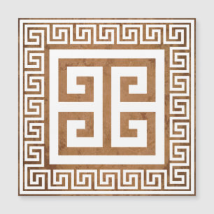 Cartão Magnético Design branco de padrão-chave gre