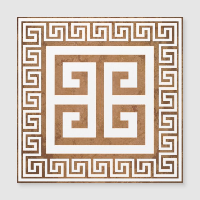 Cartão Magnético Design branco de padrão-chave gre (Frente)
