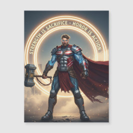 Cartão Magnético do Dia do Trabalho - Força é Sagr