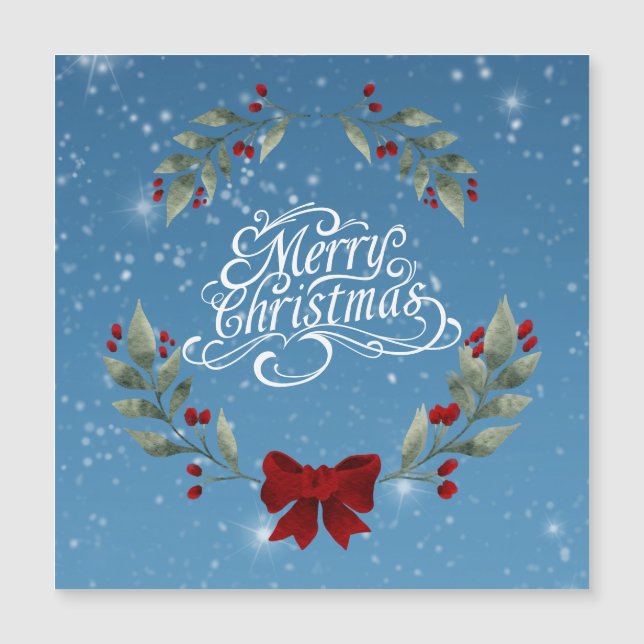 Cartão Magnético Feliz Natal (Frente)