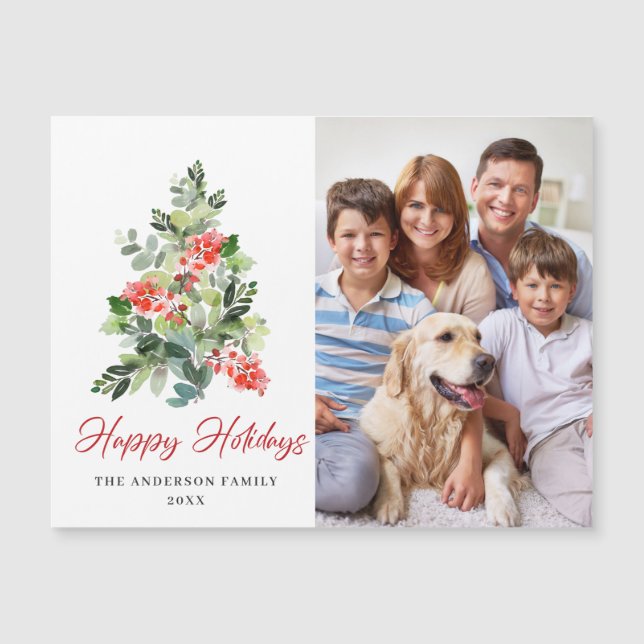 Cartão Magnético Feriado de Saudação FOTO Natal (Frente)