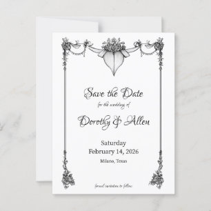 Cartão Magnético Fino Minimalismo Vintage