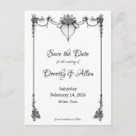 Cartão Magnético Fino Minimalismo Vintage