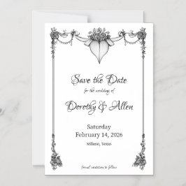 Cartão Magnético Fino Minimalismo Vintage