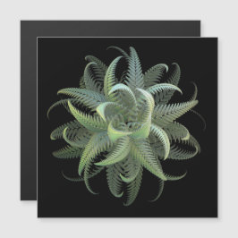 Cartão Magnético Flor de Samambaia Fractal