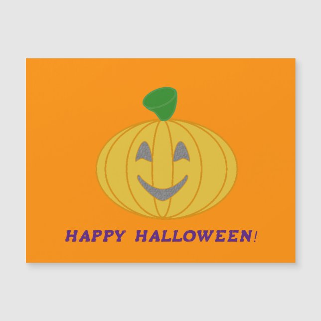 Cartão Magnético Laranja Pumpkin (Frente)
