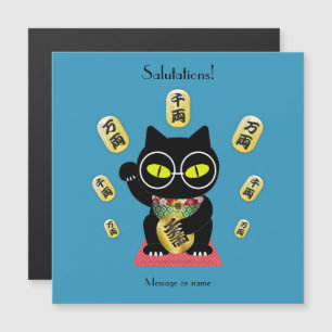 Cartão magnético Maneki Neko Lucky Poilue