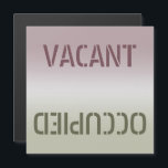 Cartão Magnético Ocupado Sujo Limpo<br><div class="desc">Magneta suja/limpa ou aberta/ocupada da máquina de lavar louça. Alerta outros sobre o estado da máquina de lavar louça. Coloque este ímã elegante e moderno na máquina de lavar louça para facilitar a sua vida. Vai dizer-lhe se os pratos estão sujos ou limpos. Ele servirá como um lembrete rápido quando...</div>