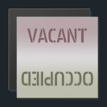 Cartão Magnético Ocupado Sujo Limpo<br><div class="desc">Magneta suja/limpa ou aberta/ocupada da máquina de lavar louça. Alerta outros sobre o estado da máquina de lavar louça. Coloque este ímã elegante e moderno na máquina de lavar louça para facilitar a sua vida. Vai dizer-lhe se os pratos estão sujos ou limpos. Ele servirá como um lembrete rápido quando...</div>