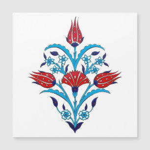 Cartão Magnético para Azulejos Iznik