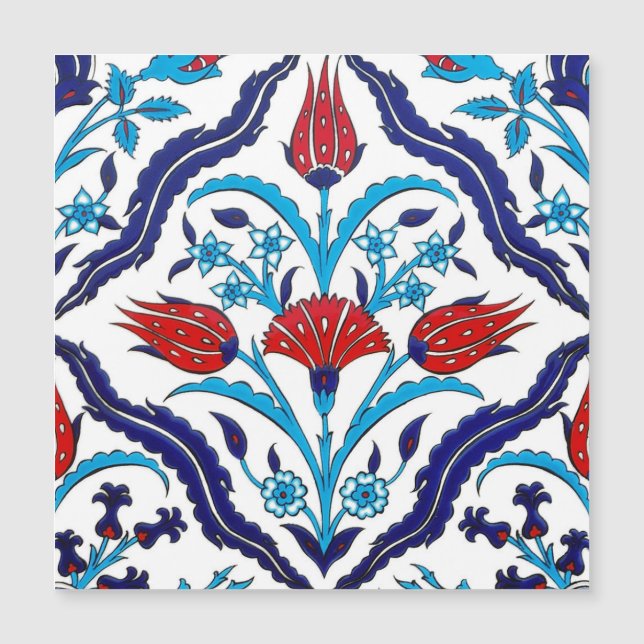 Cartão Magnético para Azulejos Iznik (Frente)