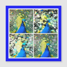 Cartão magnético Peacock Art