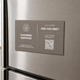 Cartão Magnético QR Código do Logotipo de Serviços
