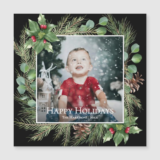 Cartão Magnético Quadrado de Fotografia com Vegeta (Frente)