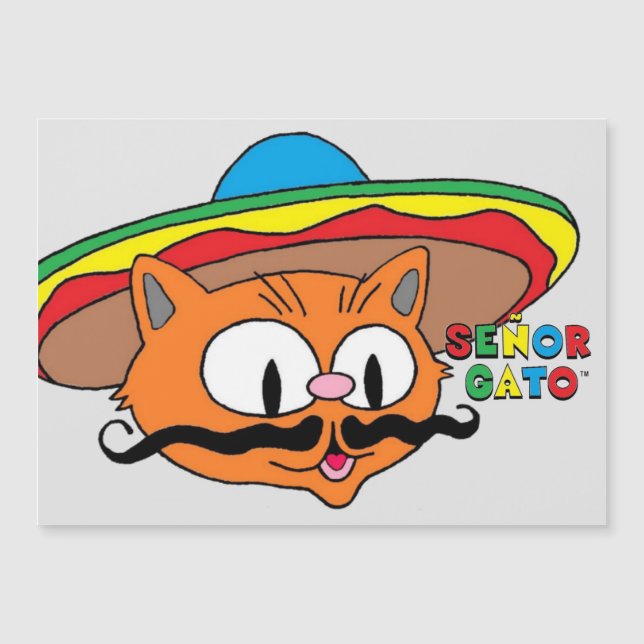 cartão magnético señor gato (Frente)