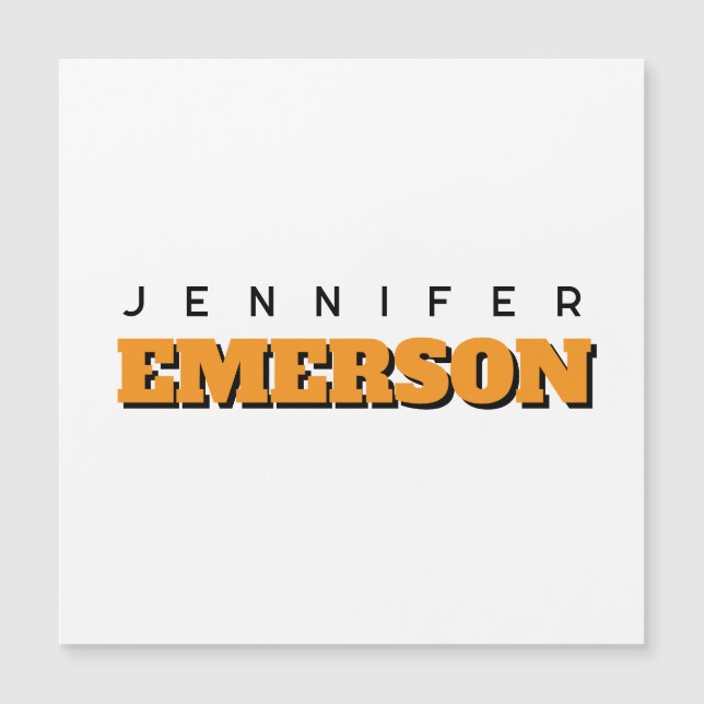 Cartão magnético simples mínimo profissional (Frente)