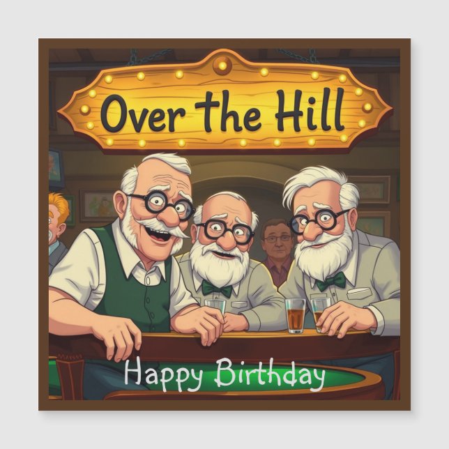 Cartão Magnético Sobre O Hill Club (Frente)