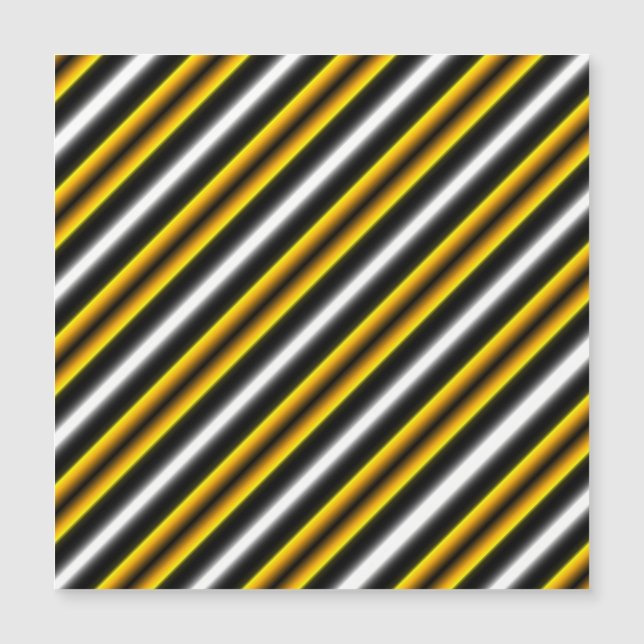 Cartão magnético Yellow Black White Rainbow Stribo (Frente)
