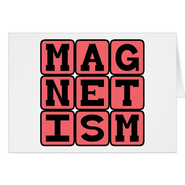 Cartão Magnetismo, Força Invisível (Frente Horizontal)