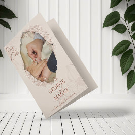 Cartão Magnolia Line Art Ornamentado