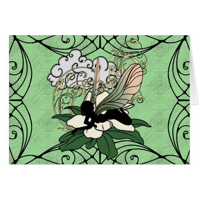 Cartão Magnolia Shadow Fairy (Frente Horizontal)