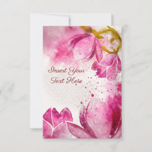 Cartão Magnolia Watercolor 