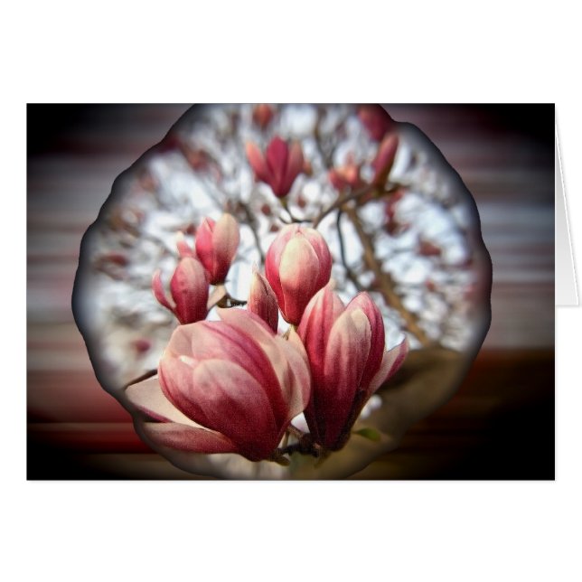 Cartão Magnolia Wood (Frente Horizontal)