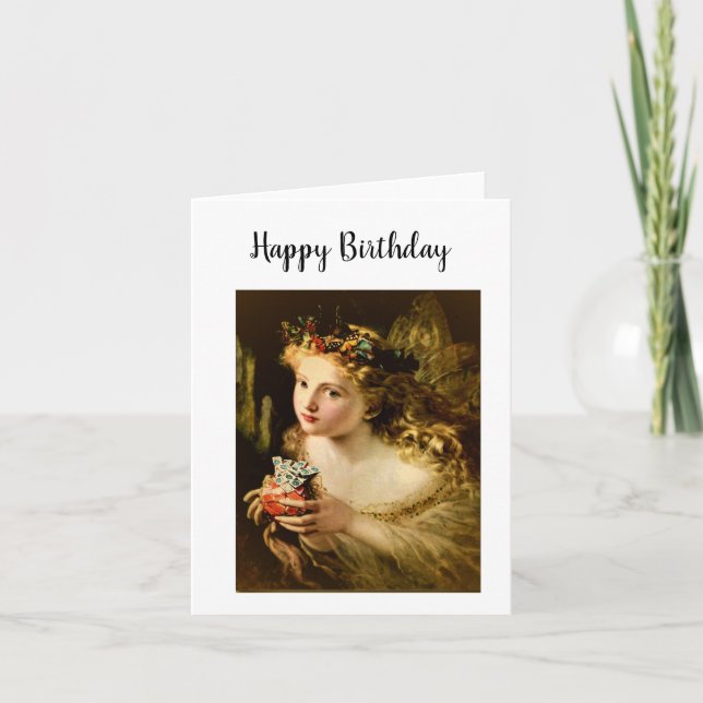 Cartão Mah Jongg Birthday Card Fairy (Frente)