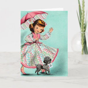 Cartão Mah Jongg Poodle Card