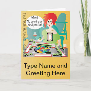 Cartão Mah Jongg Sayings Pass