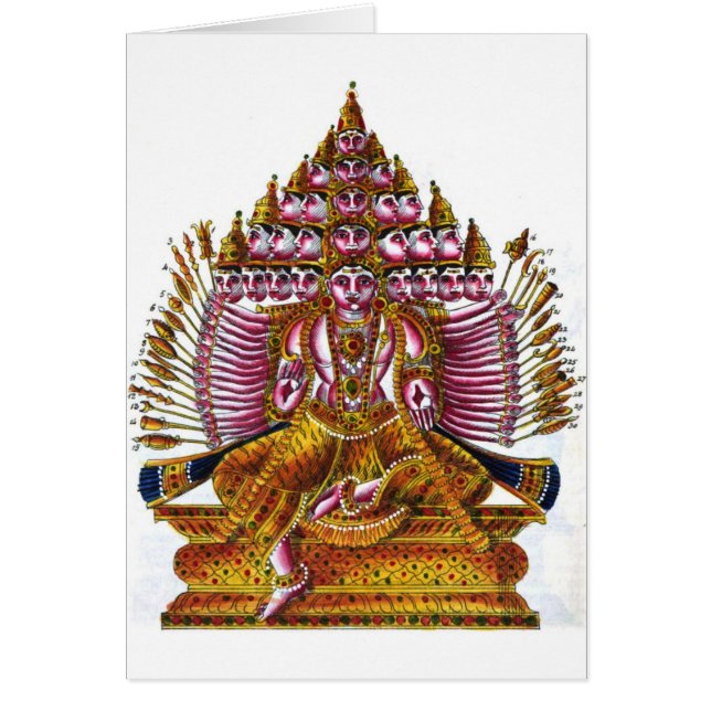 Cartão Maha Sada Shiva (Frente)