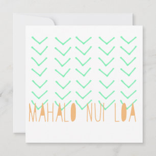 Cartão Mahalo Nui Loa