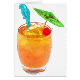 Cartão MAI TAI uma sobre