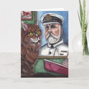Cartão MAINE COON CAT  Titanic Note Card