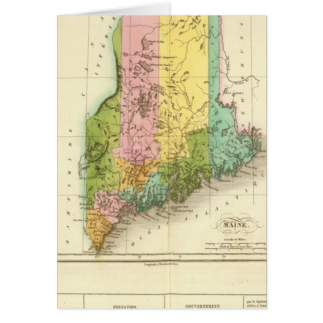 Cartão Maine EUA (Frente)