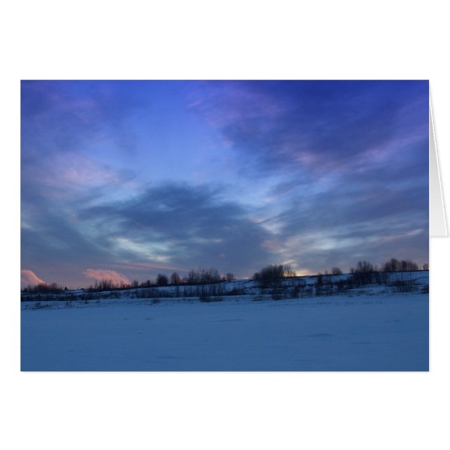 Cartão Maine Winter (Frente Horizontal)