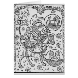 Cartão Maio, de "do DES Bergers Almanach", 1491