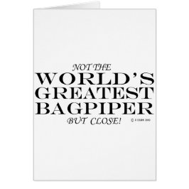 Cartão Maior Bagpiper Fechado